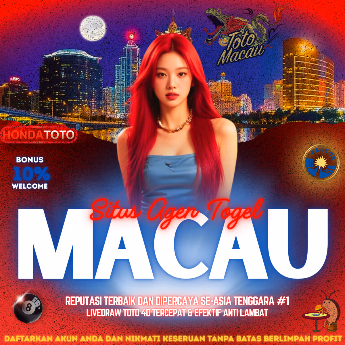 HONDATOTO : Pasang Nomor Agen Toto Macau Gampang Menang Hari Ini